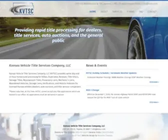 KVTSC.com(Kansas Vehicle Title Services Company) Screenshot