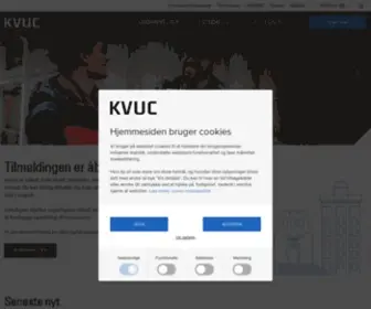 Kvuc.dk(Københavns VUC) Screenshot