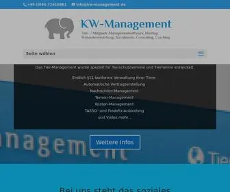 KW-Management.de(Lösungen für Tierschutzvereine) Screenshot