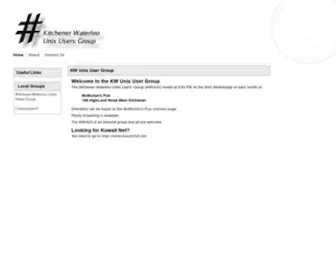 KW.net(KW Unix User Group) Screenshot