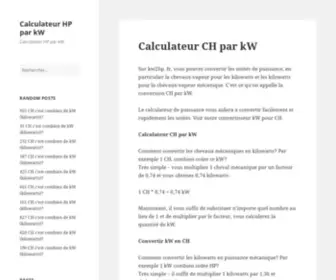 KW2HP.fr(Calculateur CH par kW) Screenshot