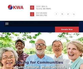 Kwacares.org(The Korean Women's Association) Screenshot