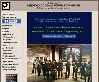 Kwadrat.edu.pl(Szkoła Fotograficzna) Screenshot