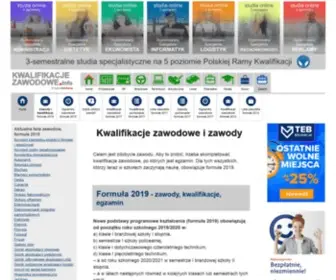 KwalifikacJezawodowe.info(Kwalifikacje zawodowe i zawody) Screenshot