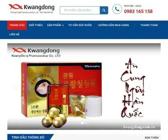 Kwangdong.com.vn(An cung ngưu hoàng hoàn Hàn Quốc) Screenshot