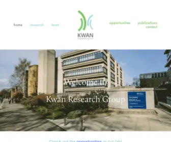 Kwanrg.org(Kwan Research Group) Screenshot