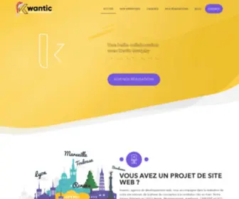 Kwantic.fr(Agence développement web) Screenshot