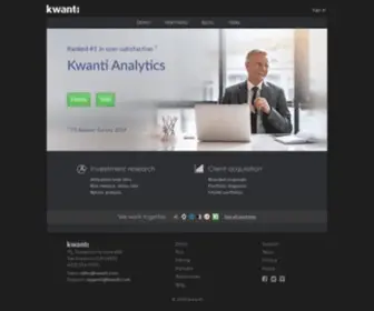 Kwanti.com(Portfolio Analytics) Screenshot