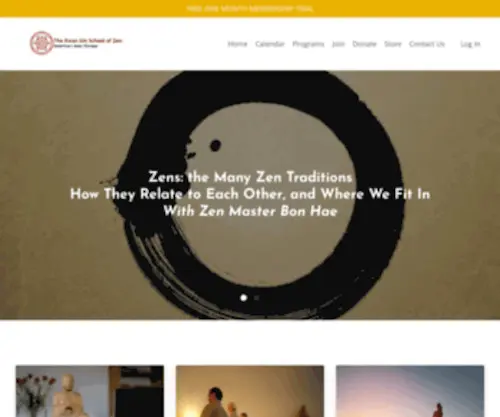 KwanumZenonline.org(Kwan Um Online Sangha) Screenshot