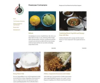 Kwanzaaculinarians.com(Kwanzaa Culinarians) Screenshot