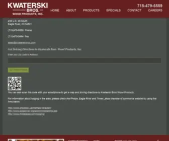 Kwaterskibros.com(Wood Products) Screenshot