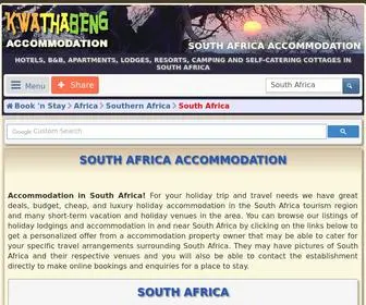 Kwathabeng.co.za(South Africa Accommodation) Screenshot