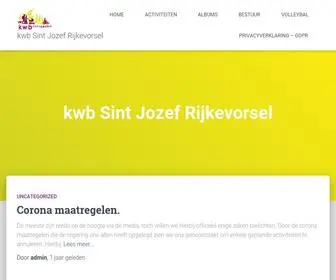 KWbsintjozef.be(Kwb Sint Jozef Rijkevorsel) Screenshot