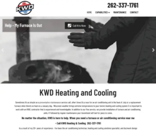 KWdheatingandcooling.com(Heating and Cooling Furnace Air Conditioning Repair Installation Service) Screenshot