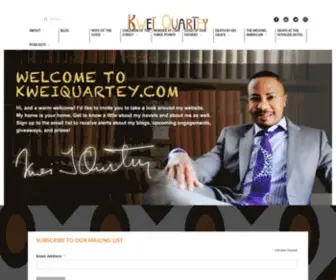 Kweiquartey.com(Kwei Quartey) Screenshot