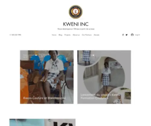 Kweni.org(NGO KWENI INC: Working among under privileged communities in Africa (Cote D'Ivoire)) Screenshot