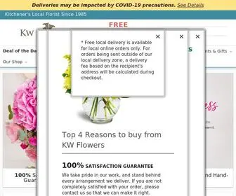 KWflowers.com(Kitchener ON Florist) Screenshot