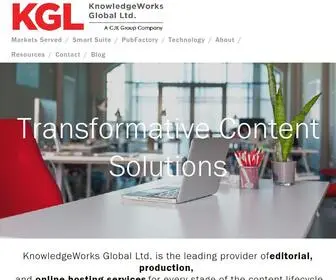 KWglobal.com(KnowledgeWorks Global Ltd. (KGL)) Screenshot