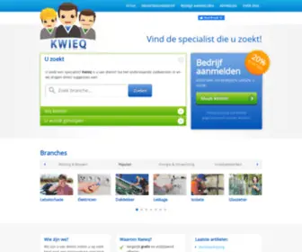 Kwieq.nl(Vergelijk offertes en bedrijven en bespaar tot 40%) Screenshot