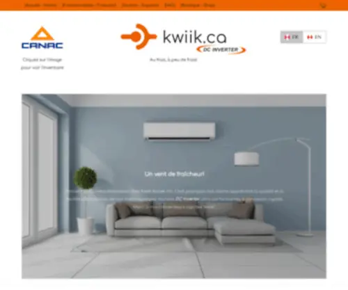 Kwiik.ca(Thermopompes à connexion rapide Kwiik Konek Inc) Screenshot