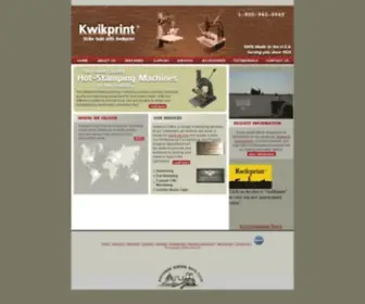 Kwik-Print.com(Hot Foil Stamping Machine) Screenshot