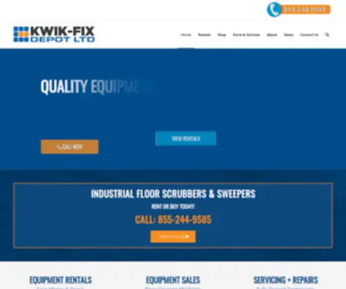 KwikfixDepot.com(Commercial & Industrial Floor Cleaner) Screenshot