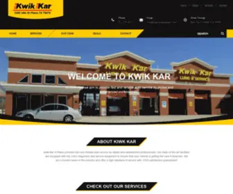 Kwikkareastplano.com(Kwik Kar) Screenshot