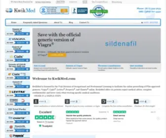 Kwikmed.org(Viagra Prescribed Online Legally) Screenshot