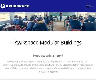 Kwikspace.co.za(Modular Buildings) Screenshot