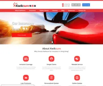 Kwiksure.com(The Hong Kong Insurance Experts) Screenshot