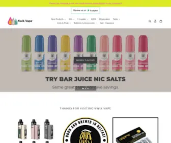 Kwikvape.co.uk(Kwik Vape) Screenshot