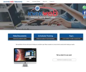 Kwikwaptraining.co.za(Website Development Instruction Videos Web Designer Website Development Man) Screenshot