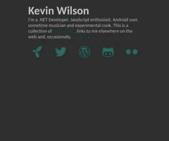 Kwilson.io(Kevin Wilson) Screenshot