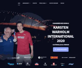 Kwinternational.no(Karsten Warholm International 2020) Screenshot
