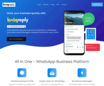 KwiqReply.io(WhatsApp Business API CRM) Screenshot