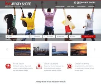 Kwjerseyshorerentals.com(Jersey Shore Vacation Rentals) Screenshot