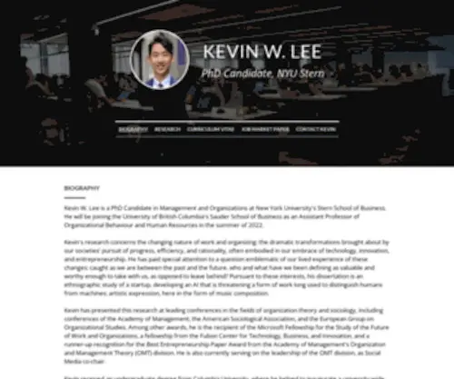 KWJnlee.com(Kevin Lee) Screenshot