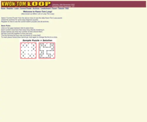 Kwontomloop.com(Kwon-Tom Loop) Screenshot