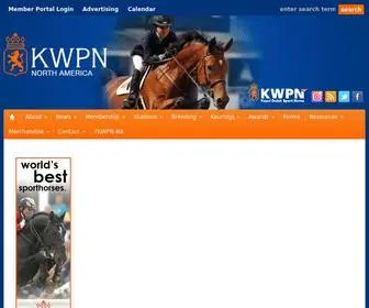 KWPN-NA.org(Welcome) Screenshot
