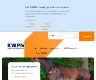 KWPN.nl(Royal Dutch Sport Horse) Screenshot