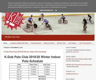 Kwpoloclub.ca(KW Bike Polo Club) Screenshot