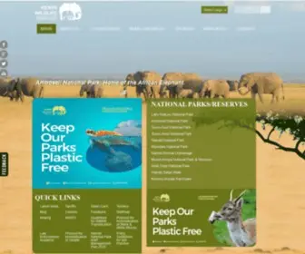 KWS.go.ke(Kenya Wildlife Service) Screenshot