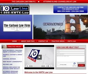 KWTxlawline.com(KWTX Law Line) Screenshot