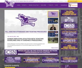 Kwucoyotes.com(Kansas Wesleyan University Athletics) Screenshot