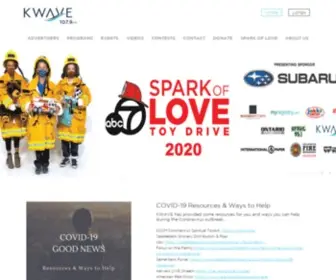 Kwve.com(KWAVE 107.9FM & 1110AM) Screenshot