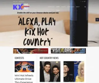 KXCmradio.com(KIX Hot Country) Screenshot