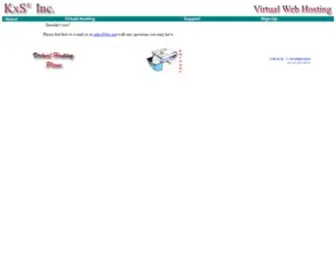 KXS.net(Virtual Web Hosting by KxS Inc) Screenshot
