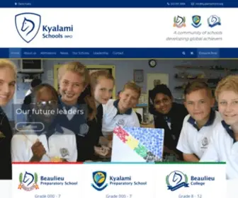Kyalamischools.org(Kyalami Schools (NPC)) Screenshot