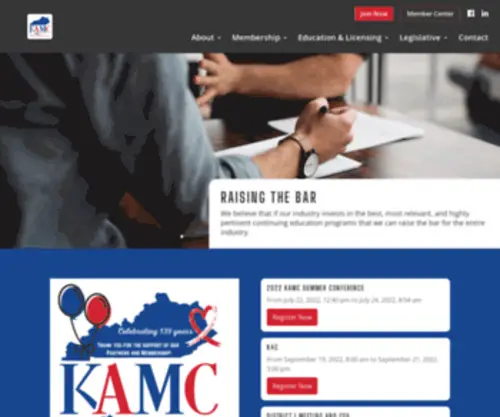 Kyamc.com(The Kentucky Association of Master Contractors) Screenshot