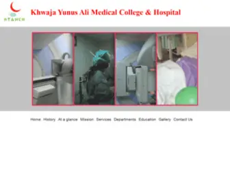 Kyamch.org(Khwaja Yunus Ali Medical College & Hospital) Screenshot